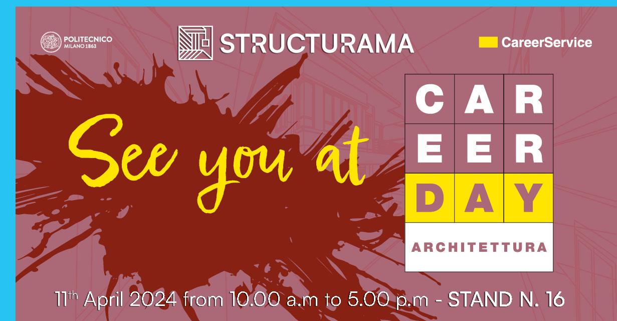 Structurama® to attend CAREER DAY ARCHITETTURA 2024