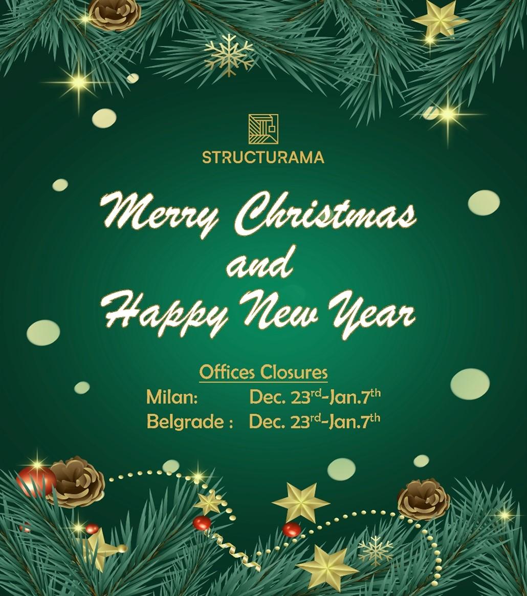 Structurama Wishes everyone Happy Holidays and a Prosperous 2024